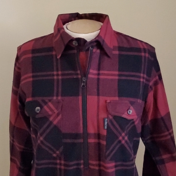 Five Brother 1/2 Zip Flannel Style Top Size Medium - Picture 2 of 8